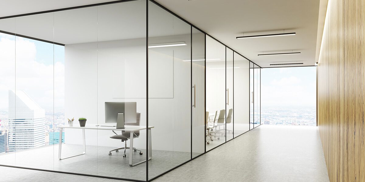 frameless office partitions