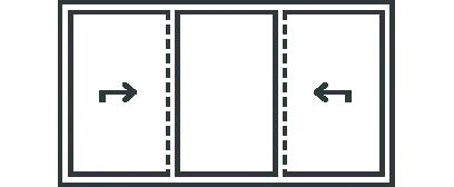 Sliding door opening configuration 1