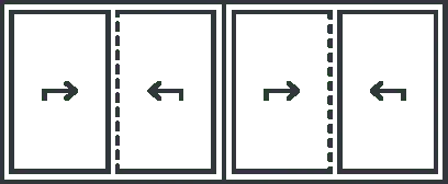 Sliding door opening configuration 11