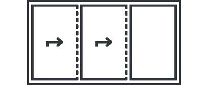 Sliding door opening configuration 9