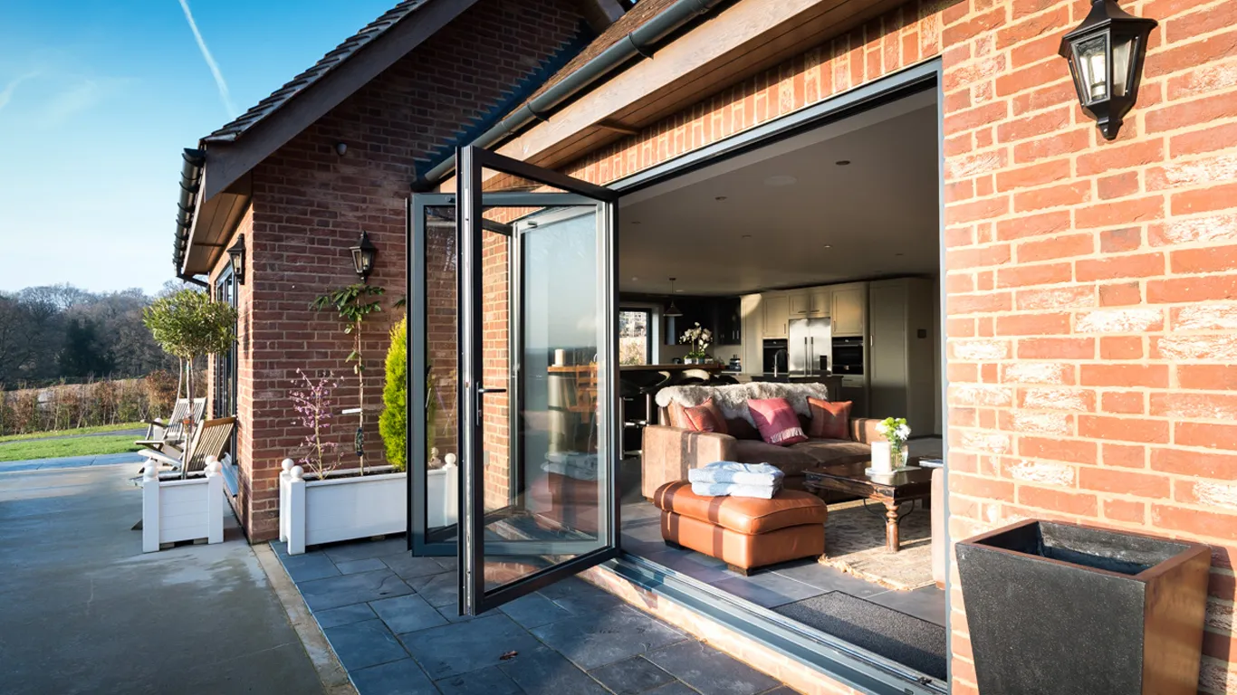 premium aluminium bi folding doors