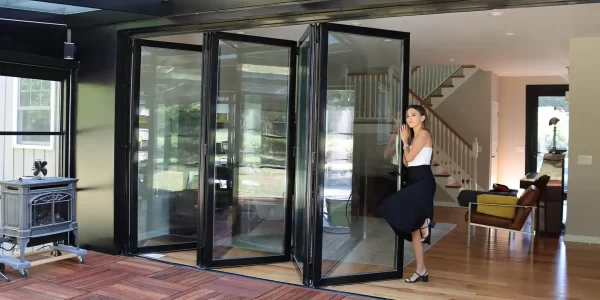 Bi-fold aluminium windows