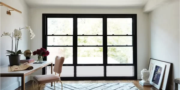 Single hung aluminium window