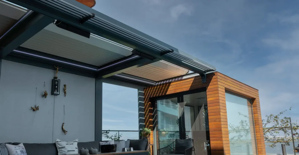 SkyFlow Retractable Pergola by Vision Art