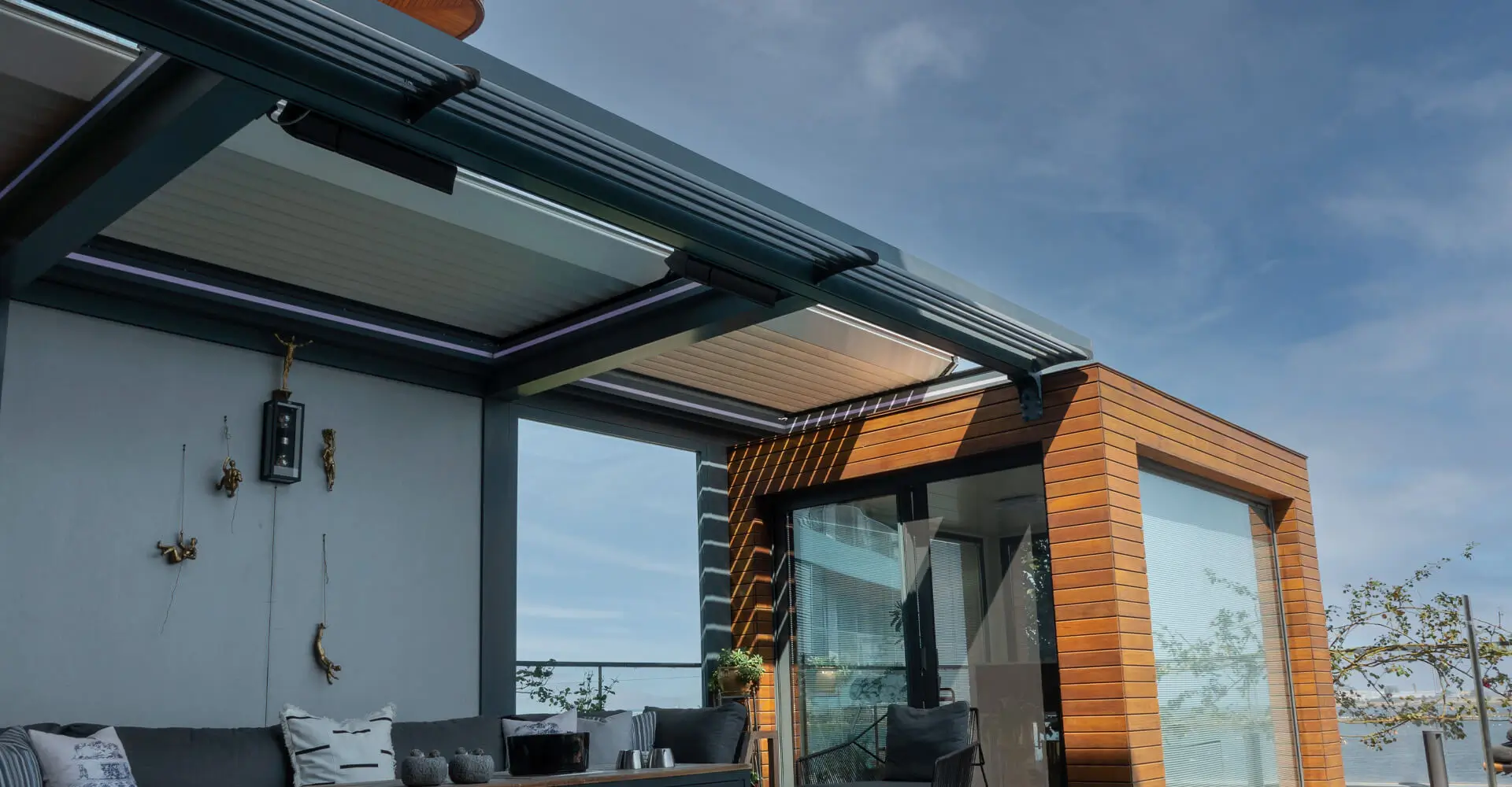 SkyFlow Retractable Pergola by Vision Art