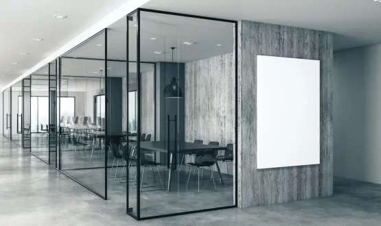 stylish office glass partitions 1