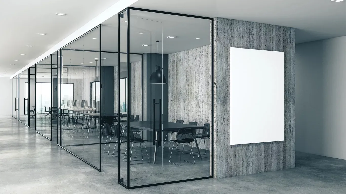 stylish office glass partitions 1