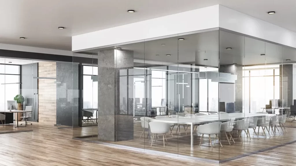 stylish office glass partitions 5