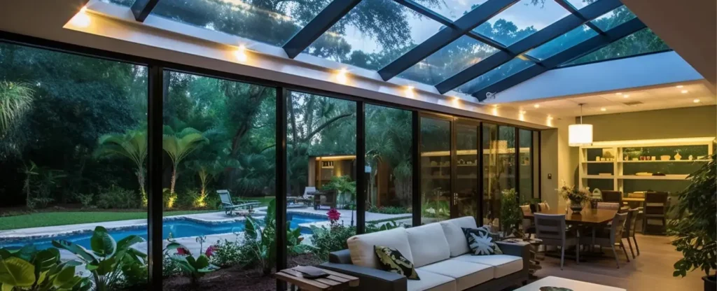 Four-season aluminium sunroom